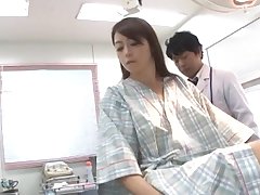 Mechanical tits playing with beloved Japanese MILF Maki Hokujo