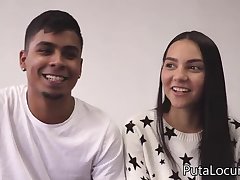 Couples: Valerin and her chocolate nipples. Colombian couple in porn seek reject
